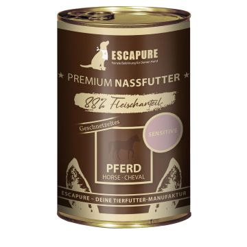 Escapure Pferde Geschnetzeltes Dose 400g