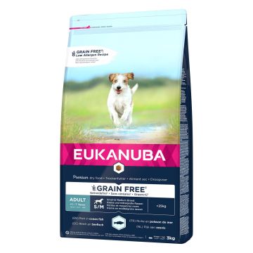 Eukanuba GRAINFREE Adult S/M Salmon 3kg