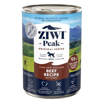 Ziwi Peak Canned Dog Food beef 390g