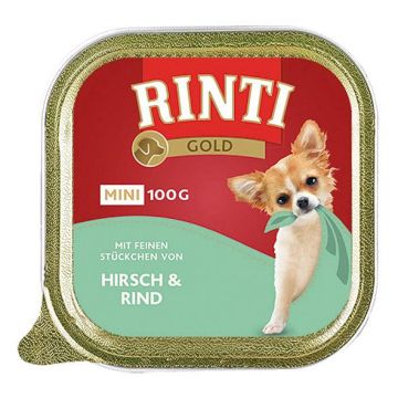 Rinti Gold Mini Hirsch & Rind 100g