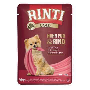 Rinti Gold Mini Huhn pur & Rind 100g