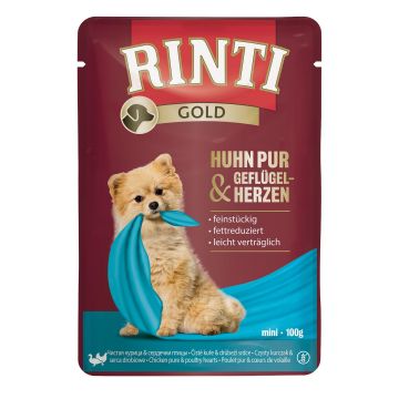 Rinti Gold Mini Huhn&Geflügelherz. 100g
