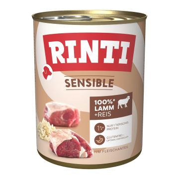 Rinti Sensible Lamm + Reis 800g