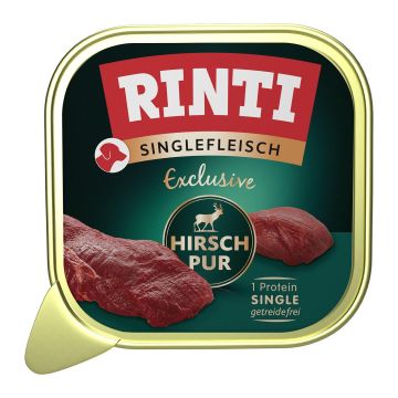 Rinti Singlefleisch Exclus. Hirsch 150g