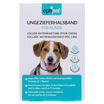 Optipet Ungezieferhalsband Hund, schwarz