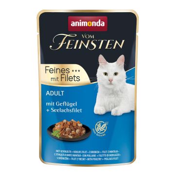 Vom Feinsten Geflügel+Seelachsfilet 85g