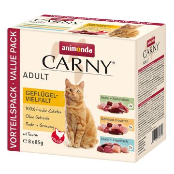 CARNY Adult Mixpack Geflügel-Mix 8x85g