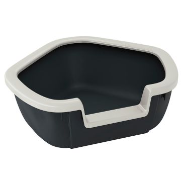 Ferplast Eck Katzentoilette DAMA,schwarz