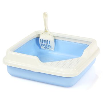 swisspet Katzentoilette Shorty hellblau