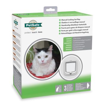 PetSafe Katzentüre 4-Weg, weiss