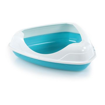 swisspet Eck-Katzentoilette Baystar,blau