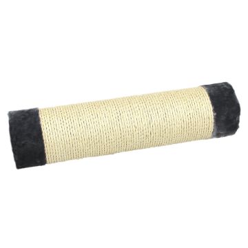 Säule Sisal mit Plüsch, grau D=15x60cm