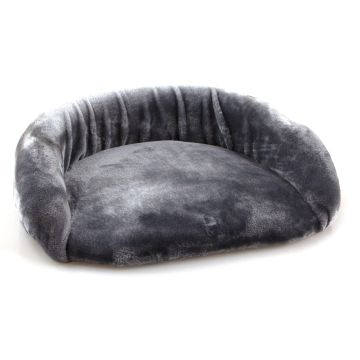 Katzensitz Oval 45x38x12cm, grau