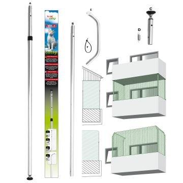 swisspet Catsy Stangen Set komplett
