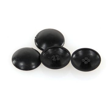Plastikabdeckung schwarz 4 Stk für M10