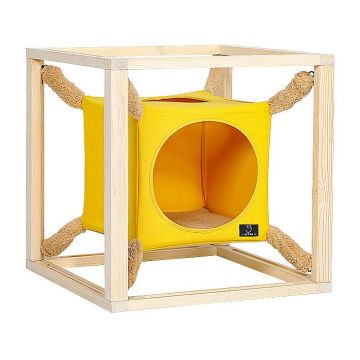 A4pet Katzenhöhle Jumpy, stapelbar, gelb