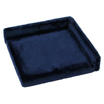 Square Cat Seat, 35x35x8cm blau