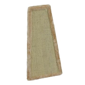 Trapez Kratzbrett 52x2x14/27cm beige