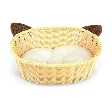 swisspet Katzenkorb Miau aus Kunstrattan