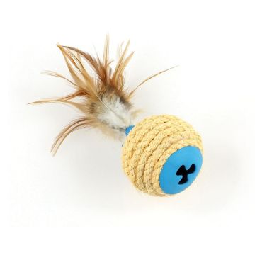 SP XL Katzenspielzeug 8x20cm ball, blau