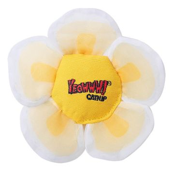 Yeowww Catnip Daisys Flower Tops-White