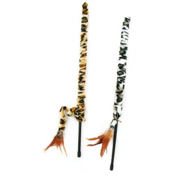 swisspet Katzenangel Leopard & Zebra