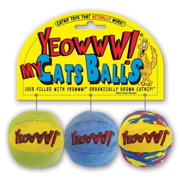 Yeowww My Cats Balls 3 Stk D=5cm Catnip
