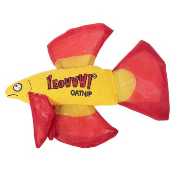 Yeowww Mo Betta Fish - Red, 16.5cm