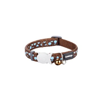RedDingo Cat Collar Design Brown XS