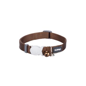 RedDingo Cat Collar Plain Brown XS