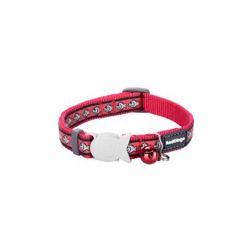 RedDingo Cat Collar Reflec Fish Red XS