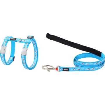 RD Cat Harness&Lead Penguin Turquoise XS