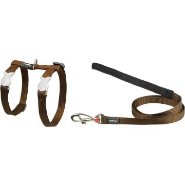 RD Cat Harness&Lead Claccic Brown XS
