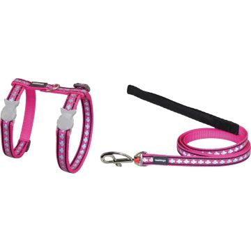 RD Cat Harness&Lead Refle Fish H-Pink XS