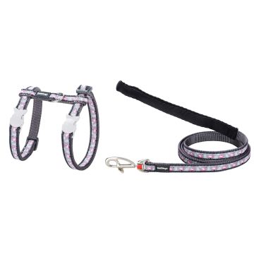 RD Cat Harness&Lead  Flamingo C-Grey XS