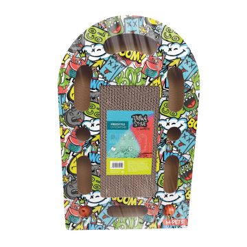 M-Pets Kratzbogen 50x30x6cm multicolor