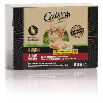 Catsy Ad.&Ste. Cat Po. Chicken 12x85g