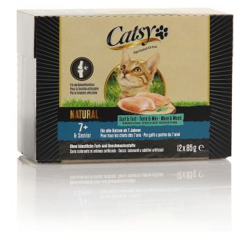 Catsy 7+ Cat Pouch Surf&Turf 12x85g