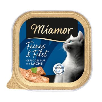 Miamor Feine&Filets Geflügel&Lachs 100g