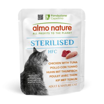 Almo HFC Sterilised Huhn&Thunfisch 50g