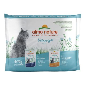 Almo Holistic Urinary Fisch+Huhn 6x70g