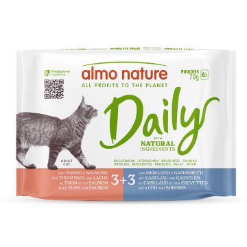 Almo Daily MP Thunf&Lachs+Kabel&Ga 6x70g