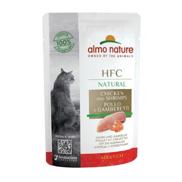 Almo HFC Natural Ad. Huhn&Garnelen 55g