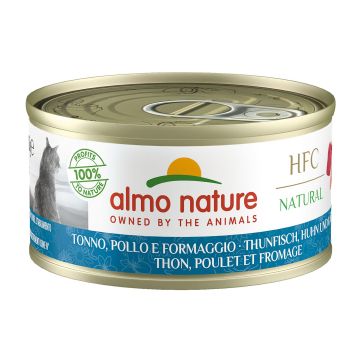 Almo HFC Natural Ad. Thun&Hu&Käse 70g
