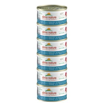 Almo HFC Natural Thunfis&Huhn&Käse 6x70g