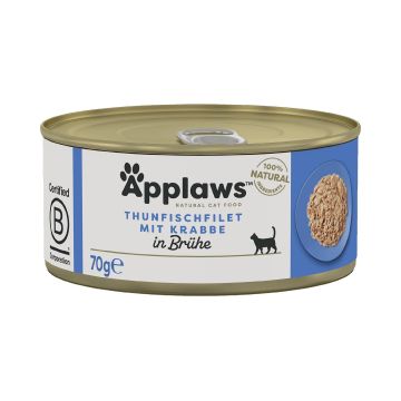 Applaws Tin Tuna Fillet with Crab 70g