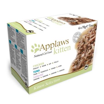 Applaws Tin Jelly Kitten Multipack 6x70g