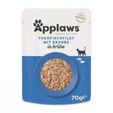 Applaws Pouch tuna fillet with crab 70g