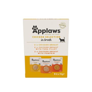Applaws Adult Chicken Multipack 6x70g