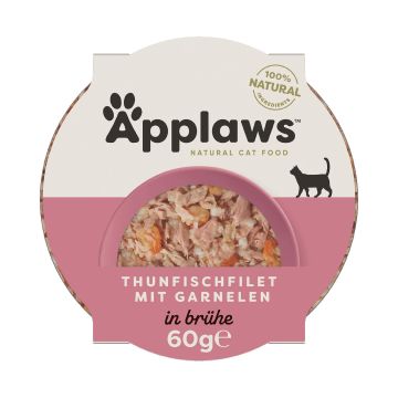 Applaws Cat Pot Tuna Fillets + Prawn 60g